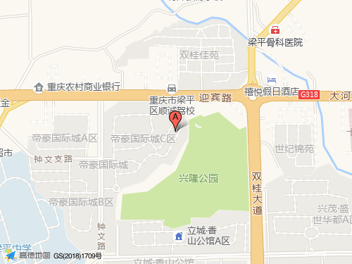 梁平區地圖