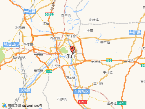 樂山地圖