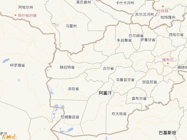 阿富汗地圖