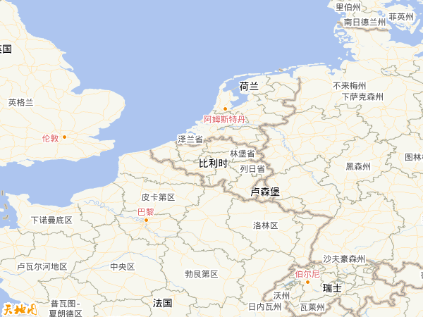 比利時(shí)地圖