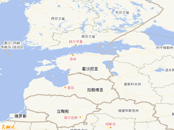 愛(ài)沙尼亞地圖