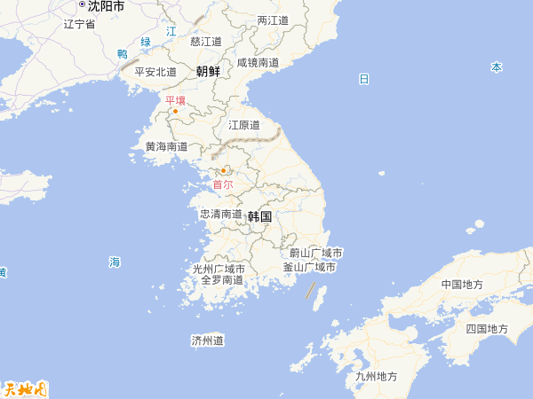韓國地圖
