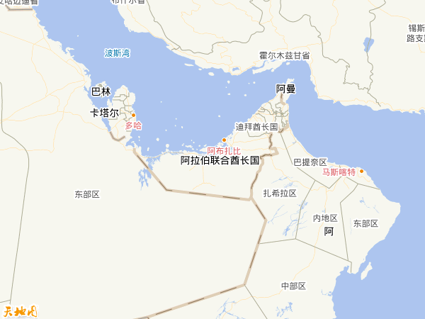 阿聯酋地圖